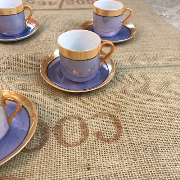 1920-30s Japanese Lustreware espresso set - Picture 4 of 8